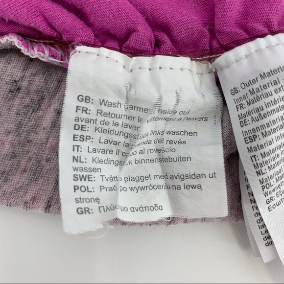 2/$25 Bench Girl's Pink and Grey Short Sleeve Layered T-Shirt, 13/14 - Picture 14 of 16